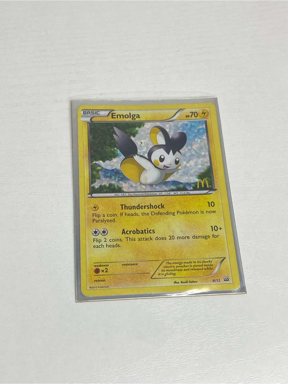 2012 Emolga McDonalds Promo Holo